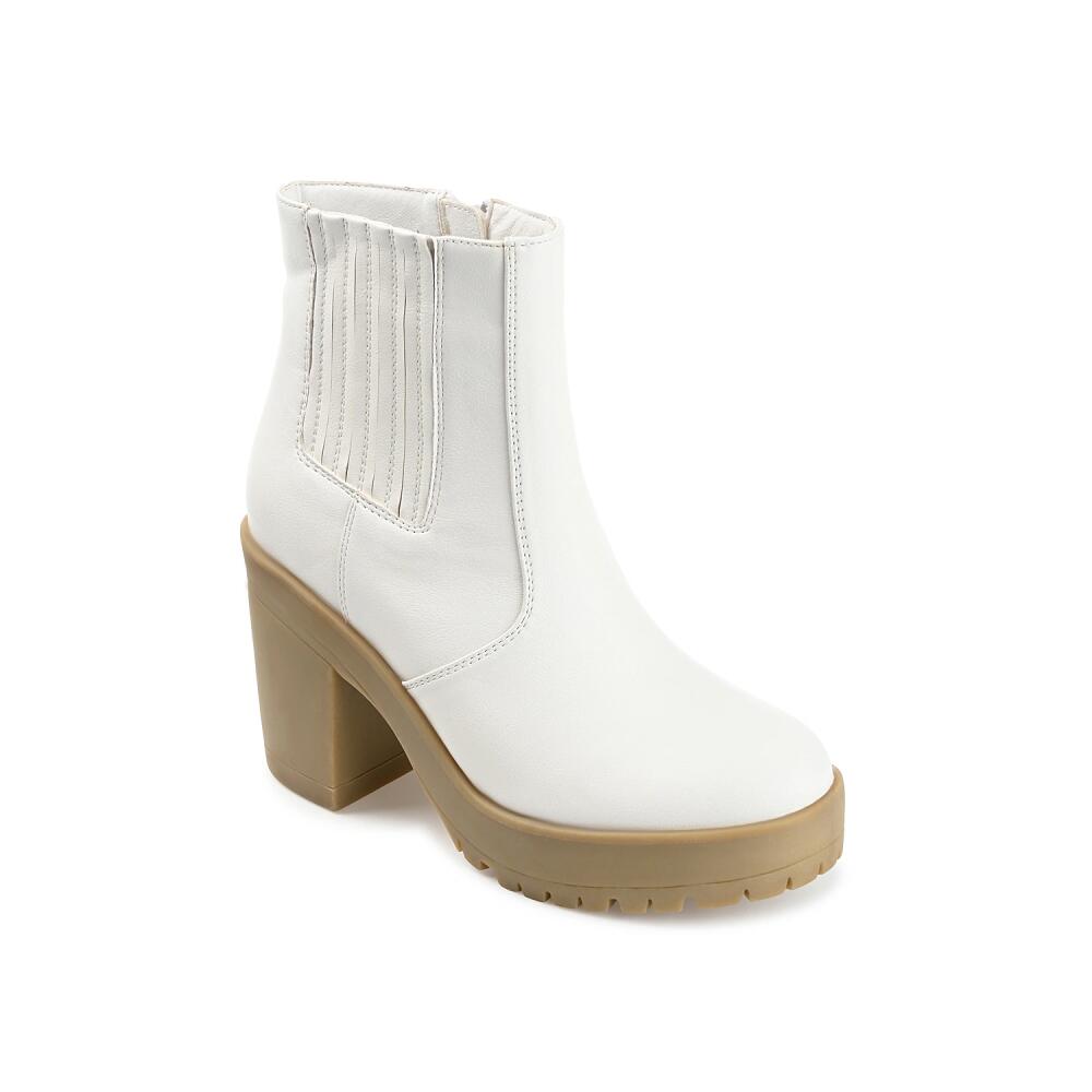 Journee Collection Riplee Platform Bootie | Women's | White Cover