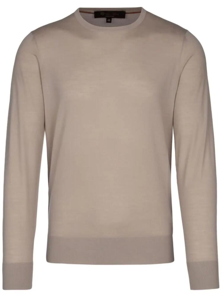 Loro Piana crew-neck wool jumper - Neutrals Cover