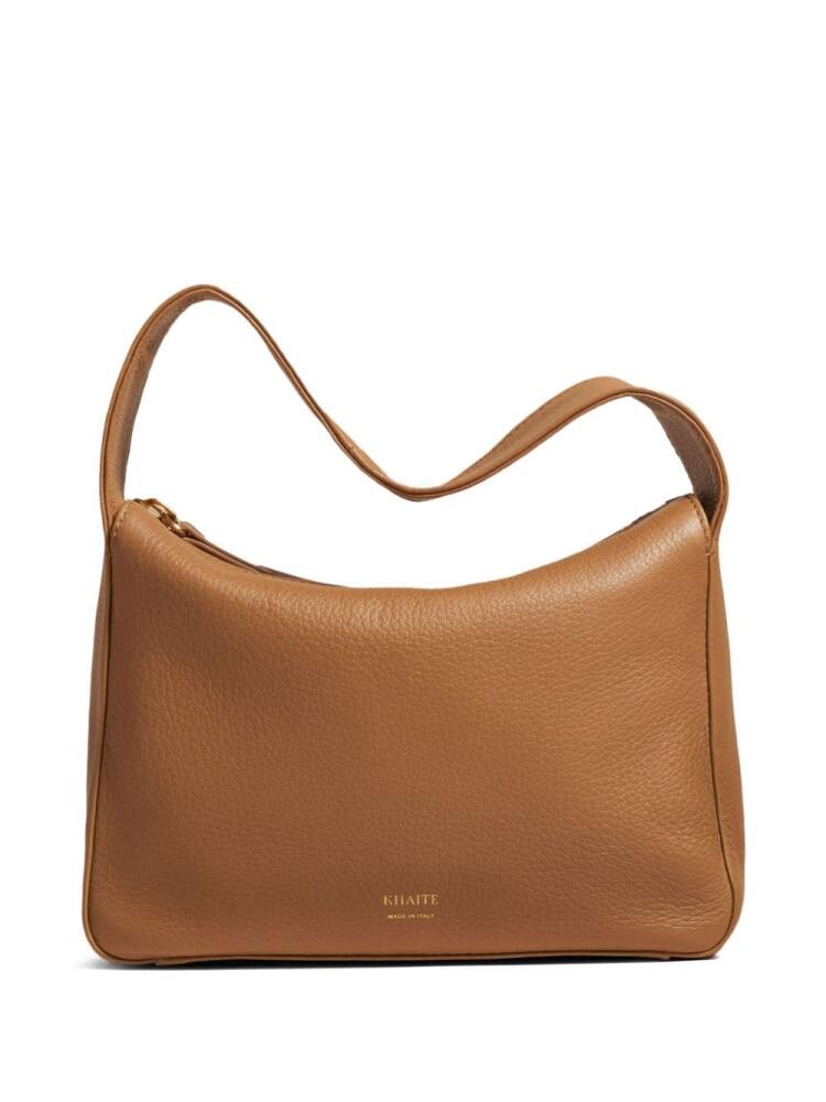 KHAITE small Elena leather tote bag - Brown Cover