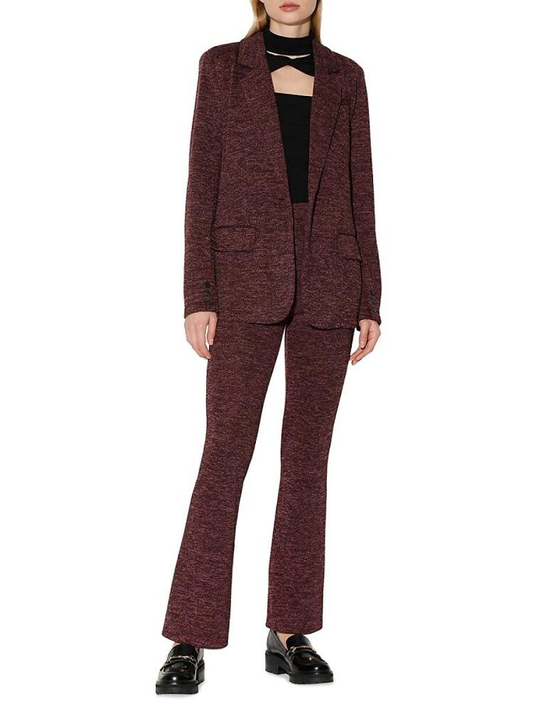 Walter Baker Women's Elizabeth Melange Blazer - Plum Heather Cover