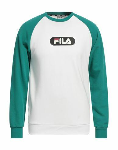 Fila Man Sweatshirt White Cotton, Polyester Cover