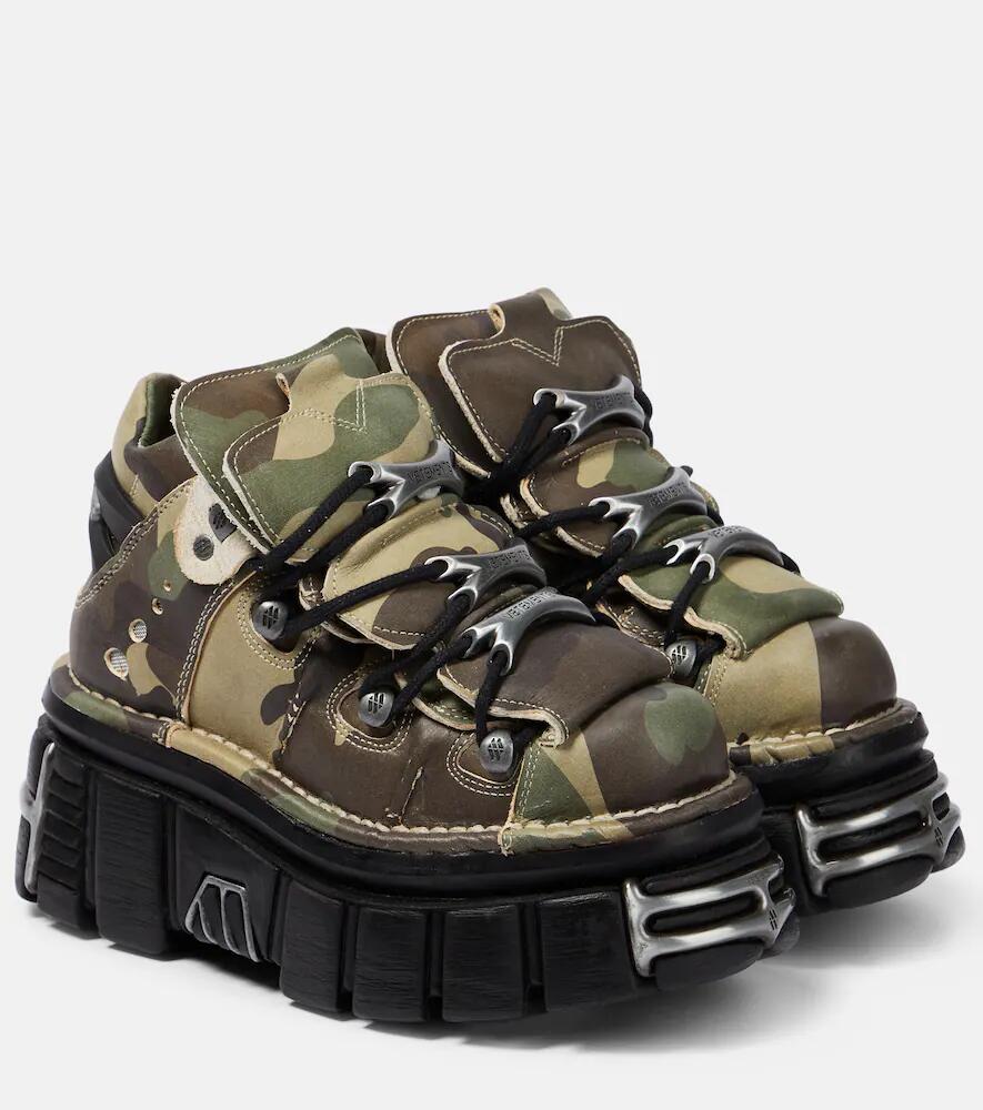 Vetements x New Rock camouflage platform sneakers Cover