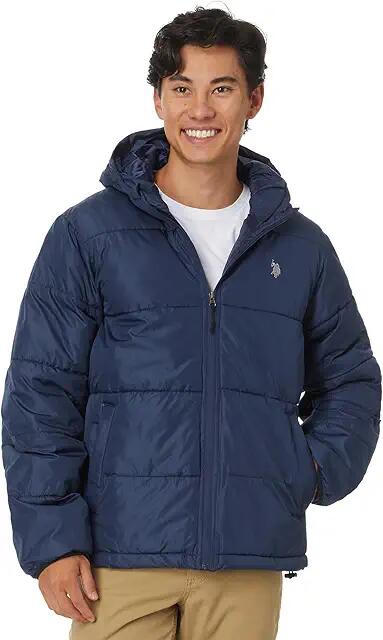 U.S. POLO ASSN. Moderate Puffer (Classic Navy) Men's Jacket Cover