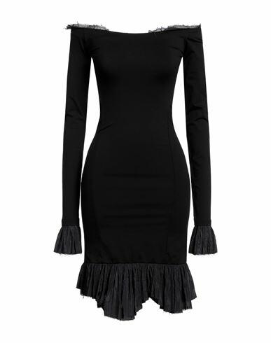 Mm6 Maison Margiela Woman Mini dress Black Polyamide, Elastane, Polyester Cover