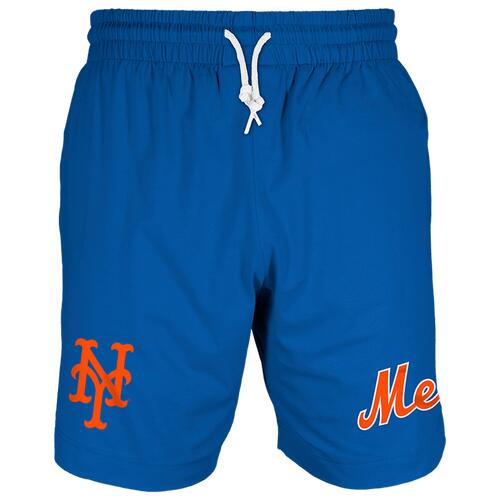 New Era Mets 7" Fitted OTC Shorts - Mens Blue/Blue Cover