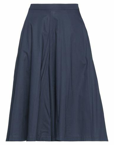 Niū Woman Pants Midnight blue Cotton, Elastane Cover