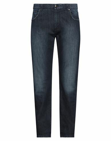 Isaia Man Jeans Blue Cotton, Elastane Cover