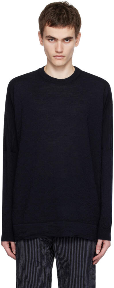 CASEY CASEY Black Crewneck Sweater Cover