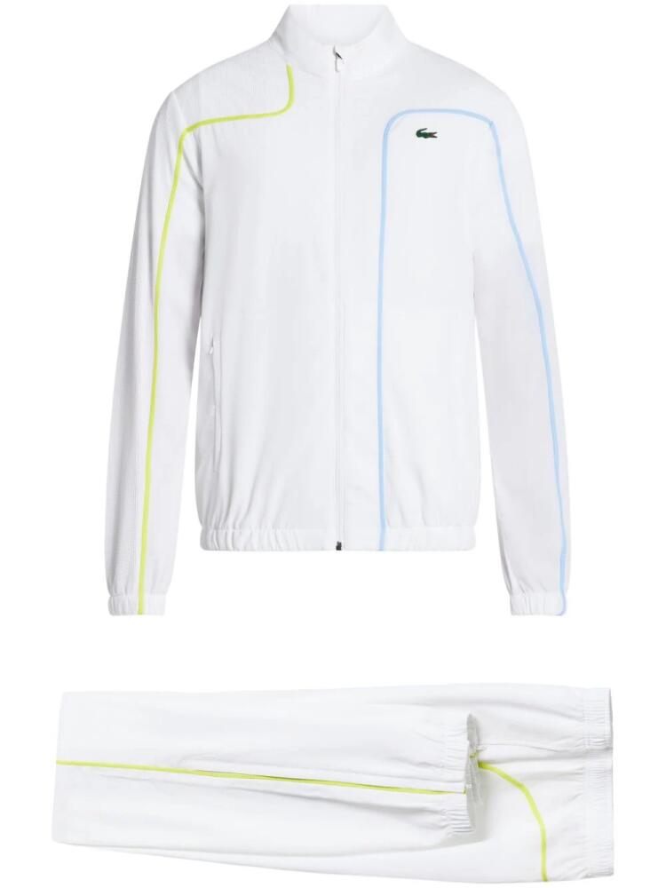 Lacoste colour-block tennis tracksuit - White Cover