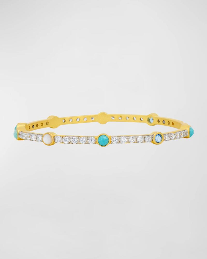 Freida Rothman Shades of Hope Cuff with Mother-of-Pearl and Turquoise Cover