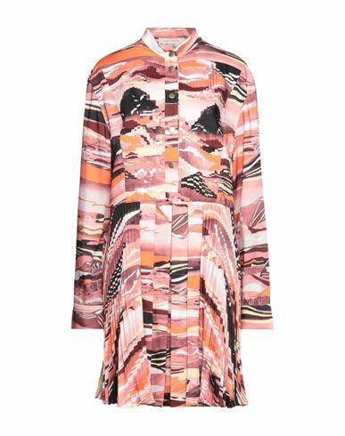 Cedric Charlier Woman Mini dress Orange Polyester Cover