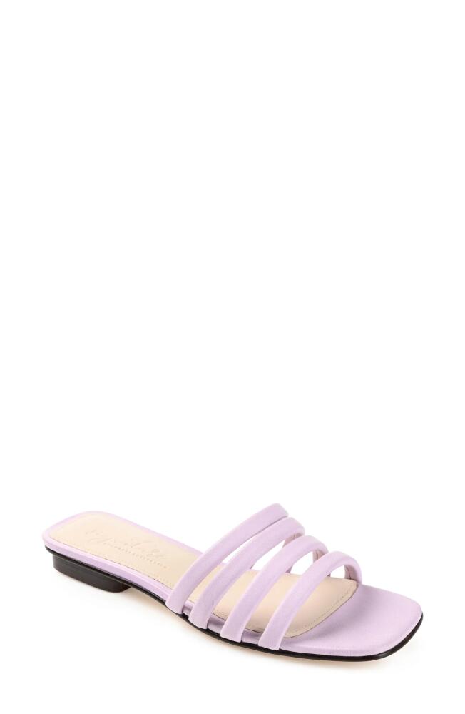 Journee Signature Cenci Strappy Slide Sandal in Lilac Cover