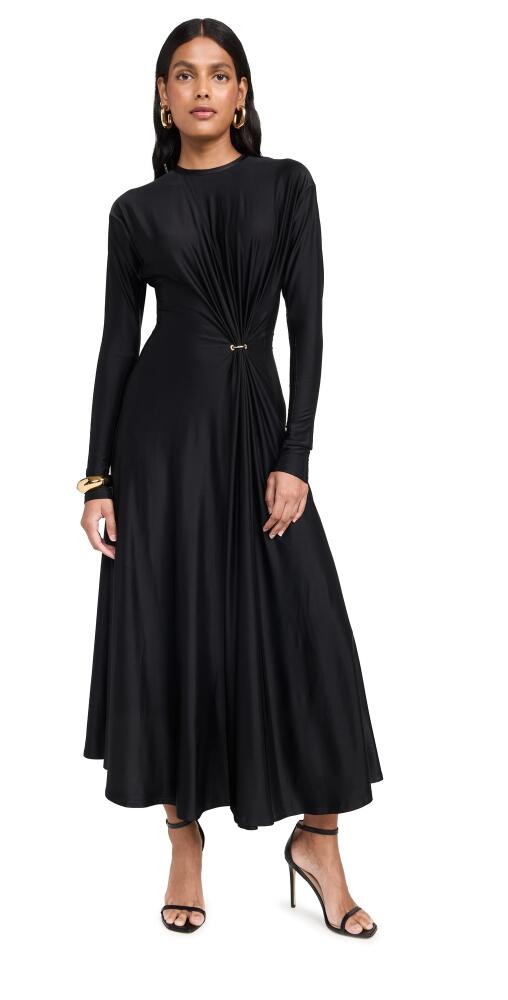 rabanne Long Dress in Jersey Black Cover