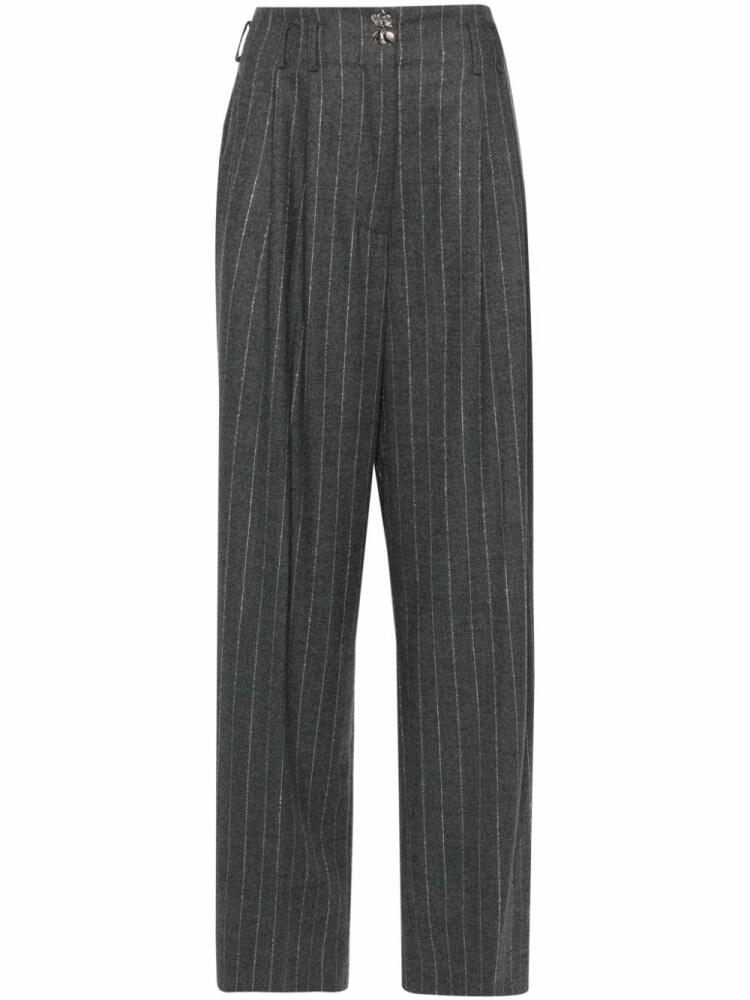 Genny pinstripe trousers - Grey Cover