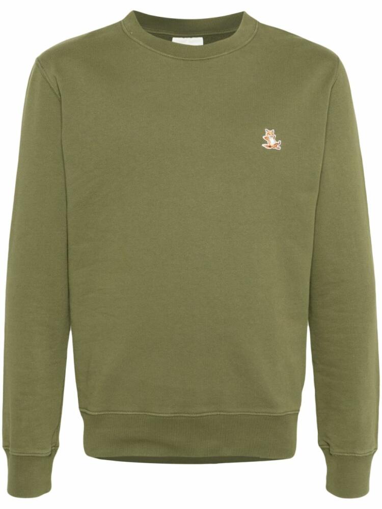 Maison Kitsuné Chillax Fox cotton sweatshirt - Green Cover