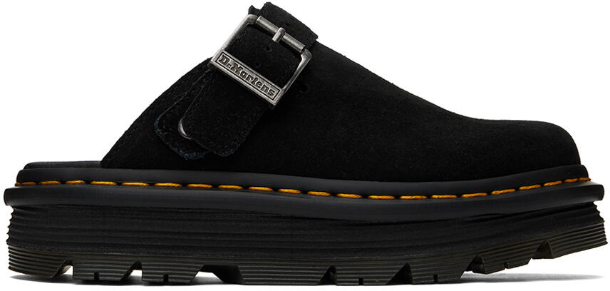 Dr. Martens Black ZebZag Slingback Platform Mules Cover