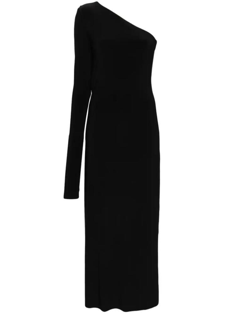 Sportmax one-shoulder jersey maxi dress - Black Cover