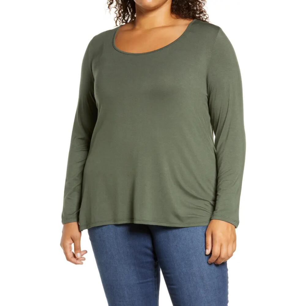 Loveappella Twist Back Top in Olive Cover