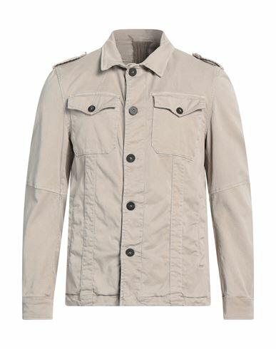 Messagerie Man Shirt Beige Lyocell, Cotton, Elastane Cover