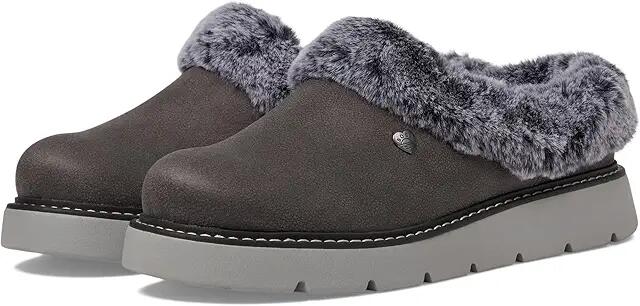 BOBS from SKECHERS Keepsakes Lite- Cozy Blend (Charcoal) Women's Slippers Cover