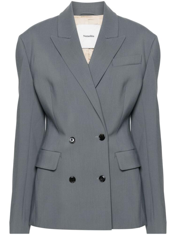 Nanushka Laane double-breasted blazer - Grey Cover