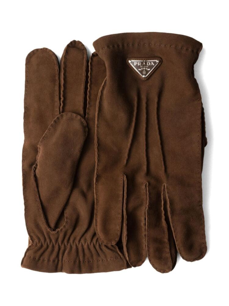 Prada suede gloves - Brown Cover