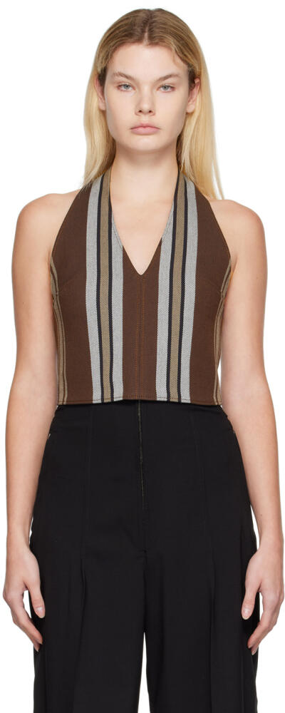 JACQUEMUS Brown Le Papier 'Le Haut Linu' Tank Top Cover