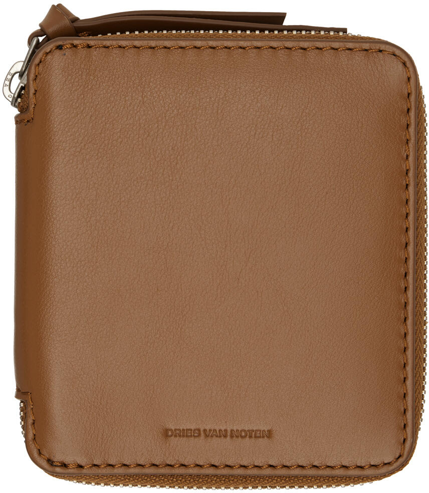 Dries Van Noten Tan Zip Wallet Cover