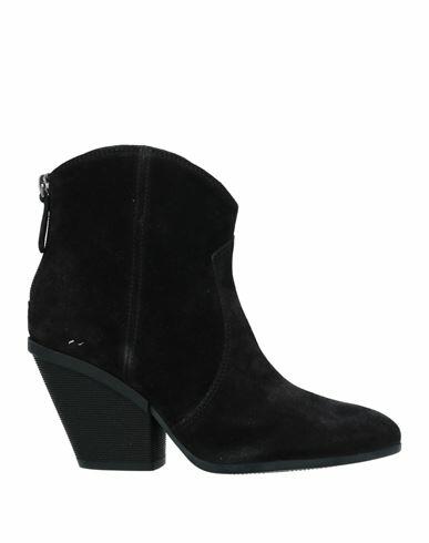 Hogan Woman Ankle boots Black Leather Cover