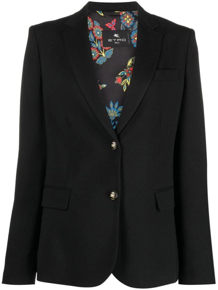 ETRO single-breasted tailored blazer - Black Cover