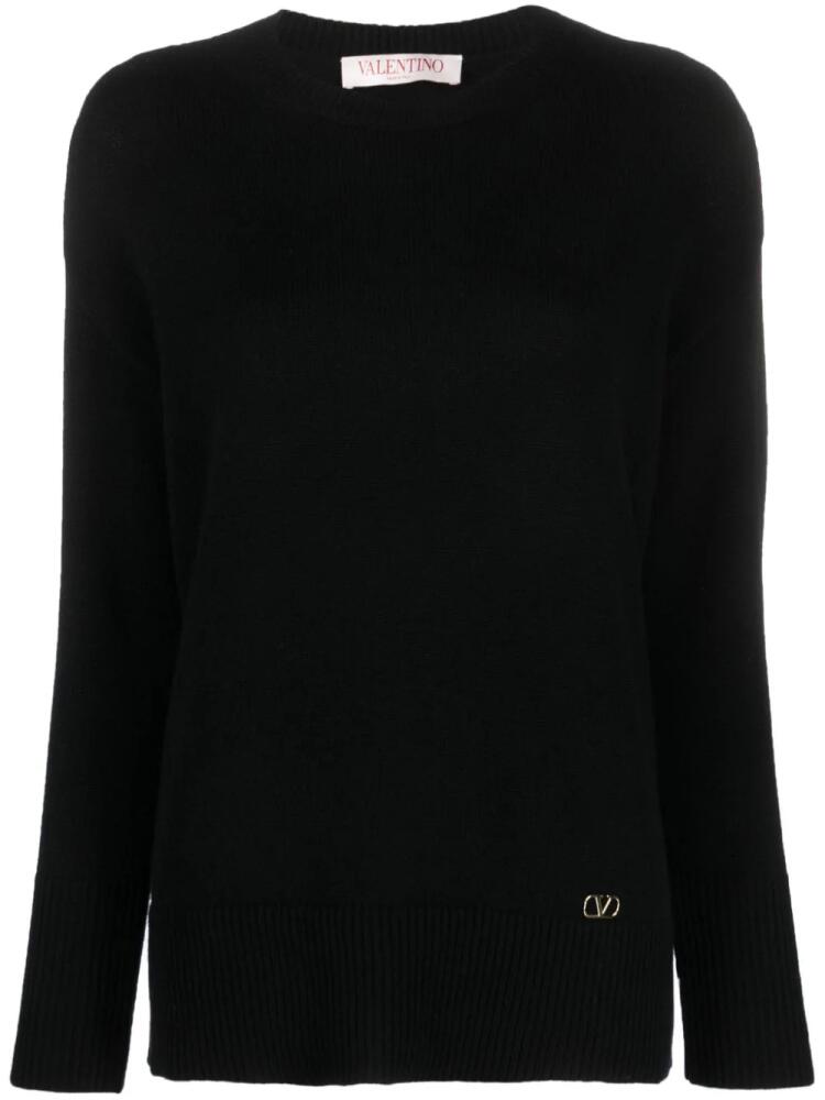 Valentino Garavani VLogo cashmere jumper - Black Cover