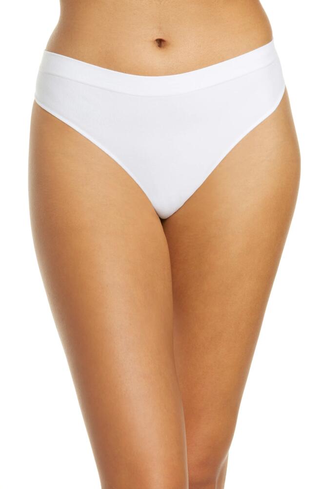 On Gossamer Cabana Cotton Seamless Thong in White Cover