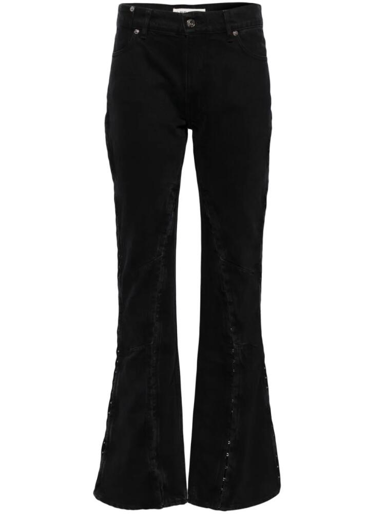 Y/Project side hook flared jeans - Black Cover