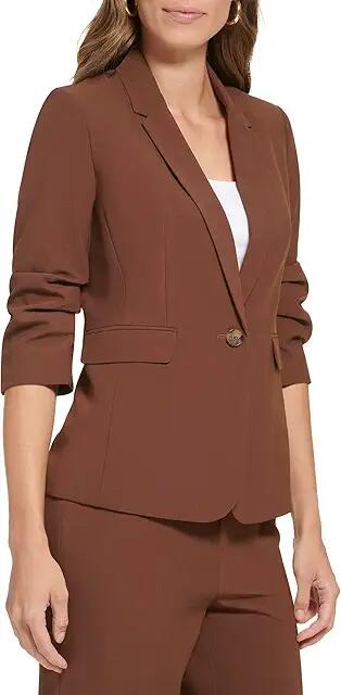 DKNY Madison Jacket (Sepia) Women's Coat Cover