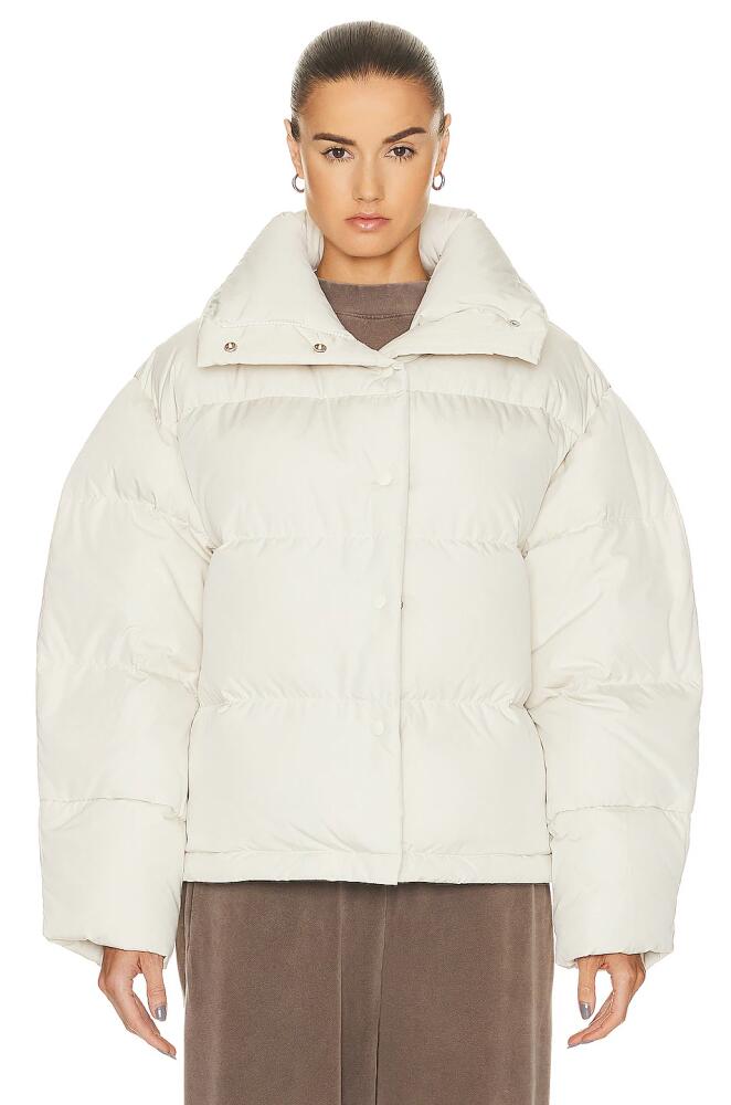 Acne Studios Puffer Jacket in White Cover