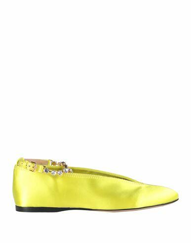 Jw Anderson Woman Ballet flats Acid green Textile fibers Cover