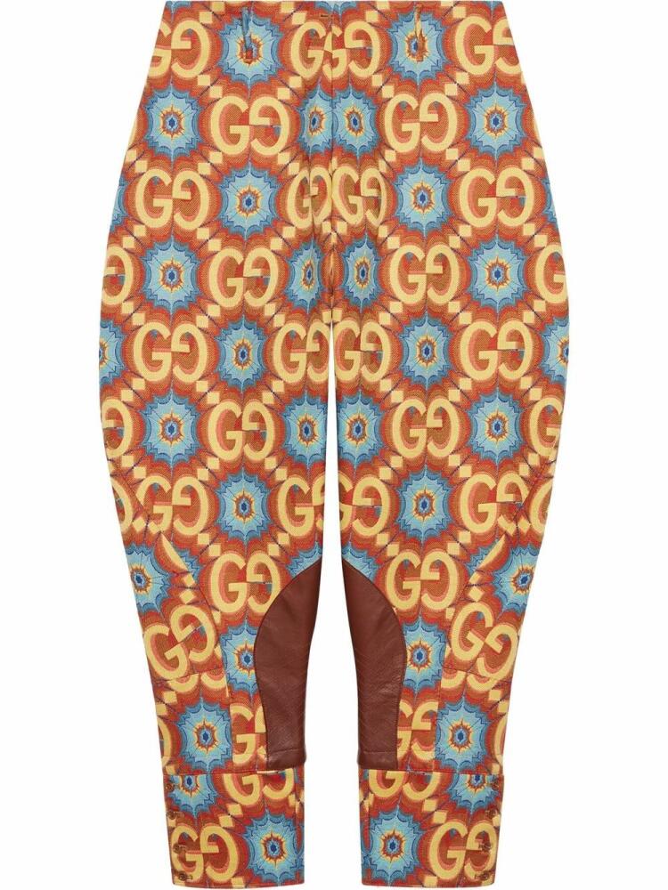 Gucci GG Kaleidoscope Equestrian-inspired trousers - Orange Cover