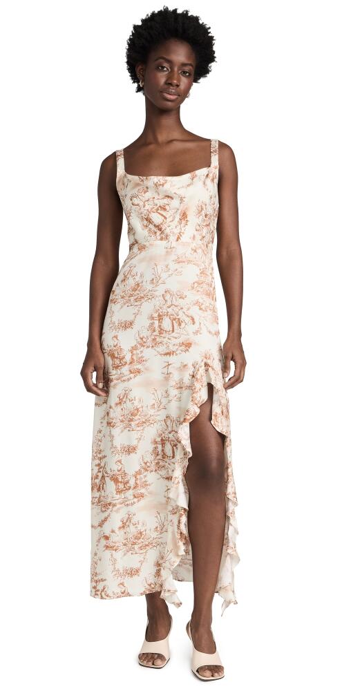 KITRI Carissa Maxi Dress Ivory All Over Toile De Juoy Cover