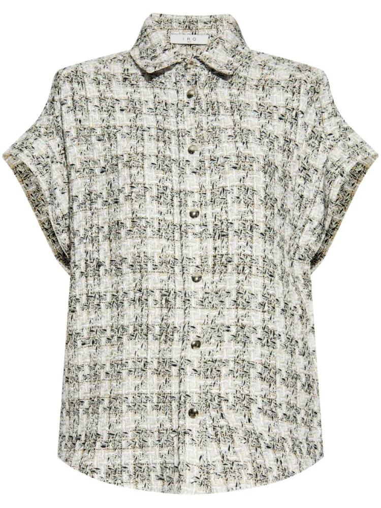 IRO tweed cotton blouse - Neutrals Cover