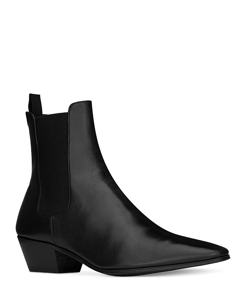 Saint Laurent Vassili Chelsea Booties in Smooth Leather Cover