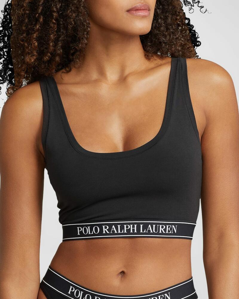 Polo Ralph Lauren Cropped Scoop-Neck Logo Tank Cover