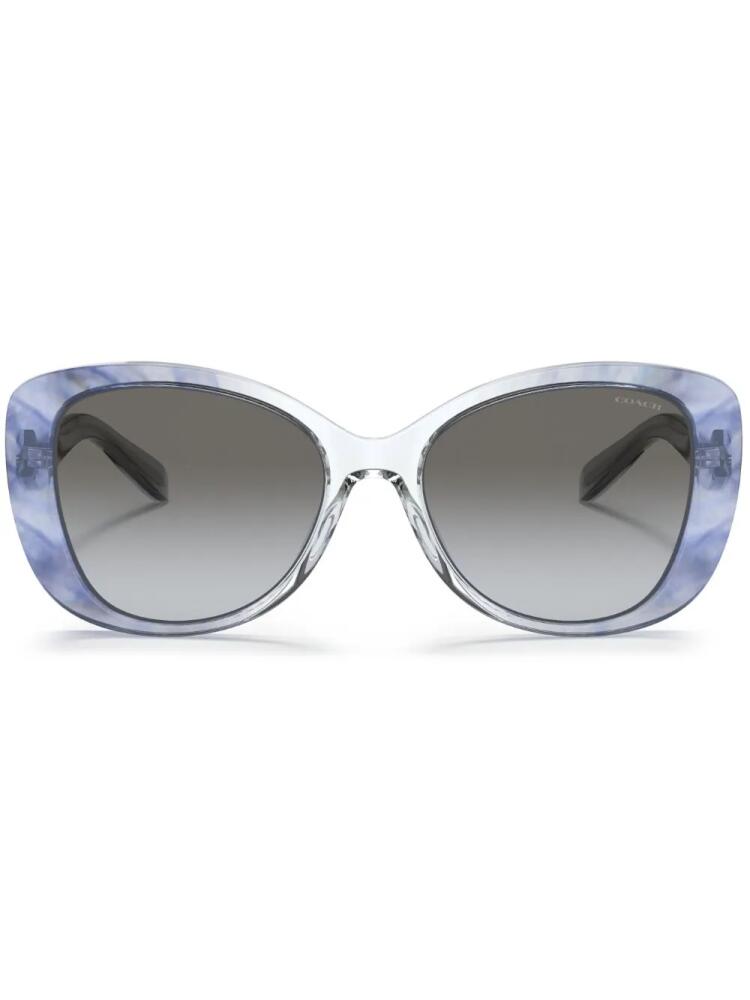 Coach HC8322 C6183 cat-eye sunglasses - Blue Cover