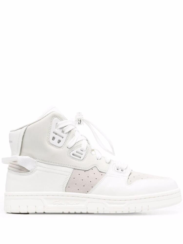 Acne Studios panelled high-top sneakers - White Cover