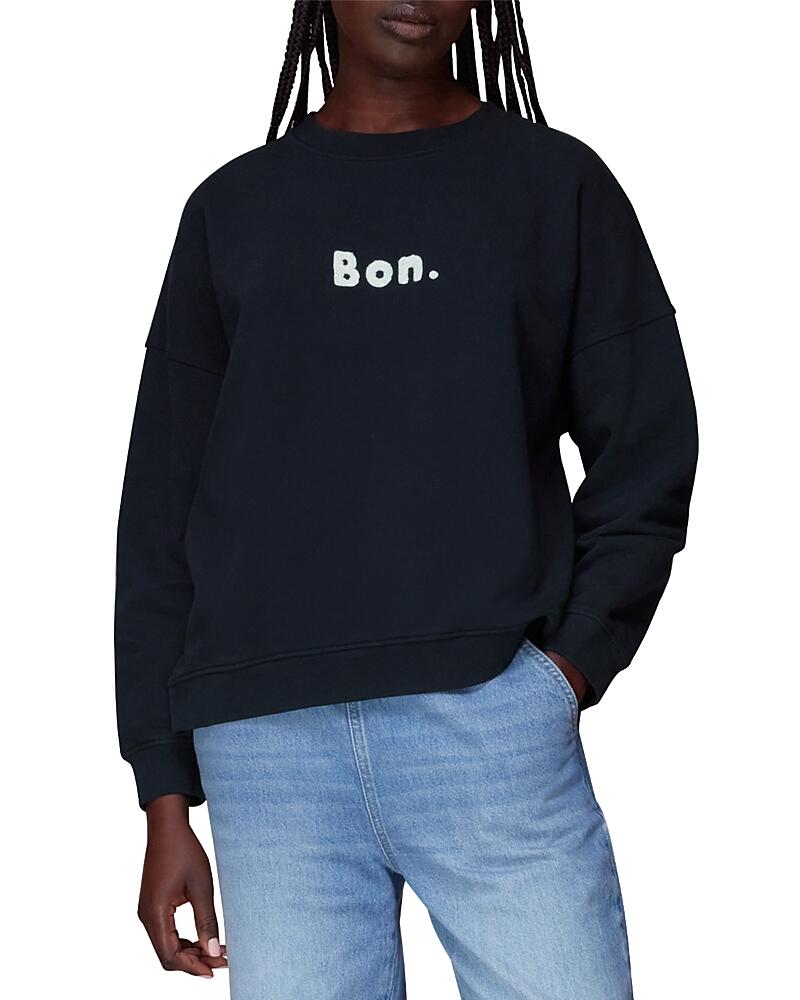 Whistles Bon Relaxed Cotton Sweatshirt Cover