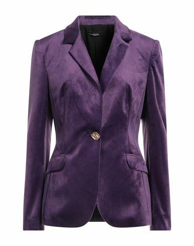 Hanita Woman Blazer Purple Polyester, Elastane Cover