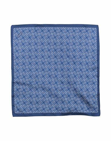 Z Zegna Man Scarf Blue Silk Cover