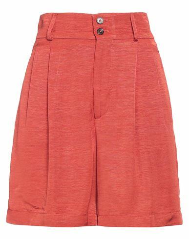 Berwich Woman Shorts & Bermuda Shorts Rust Viscose Cover