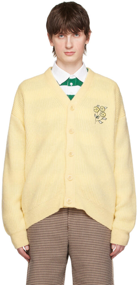 Drôle De Monsieur Yellow Embroidered Cardigan Cover