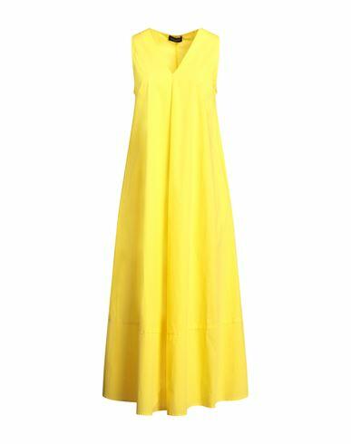 Roberto Collina Woman Maxi dress Yellow Cotton Cover