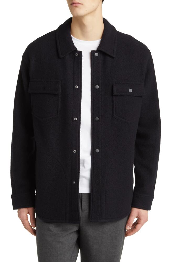 Reigning Champ Warden Boiled Wool Overshirt in Black Cover